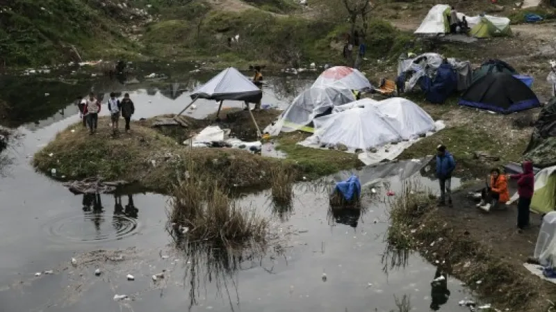 Tábor v Idomeni,  Autor: Alkis Konstantinidis,  Zdroj: Reuters