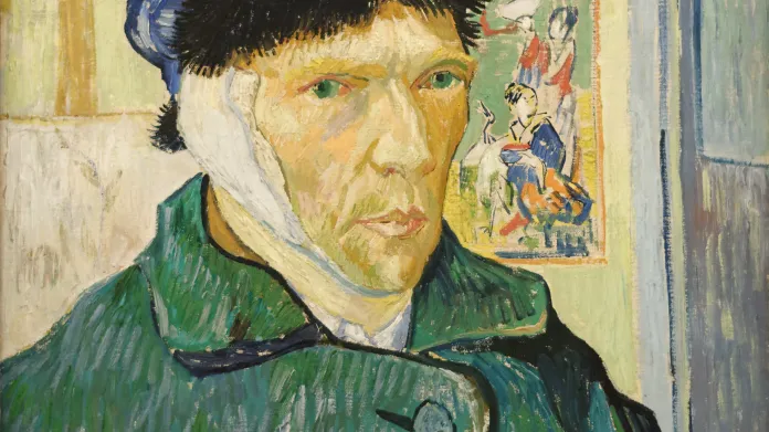 Autoportrét Vincenta van Gogha se zavázaným uchem
