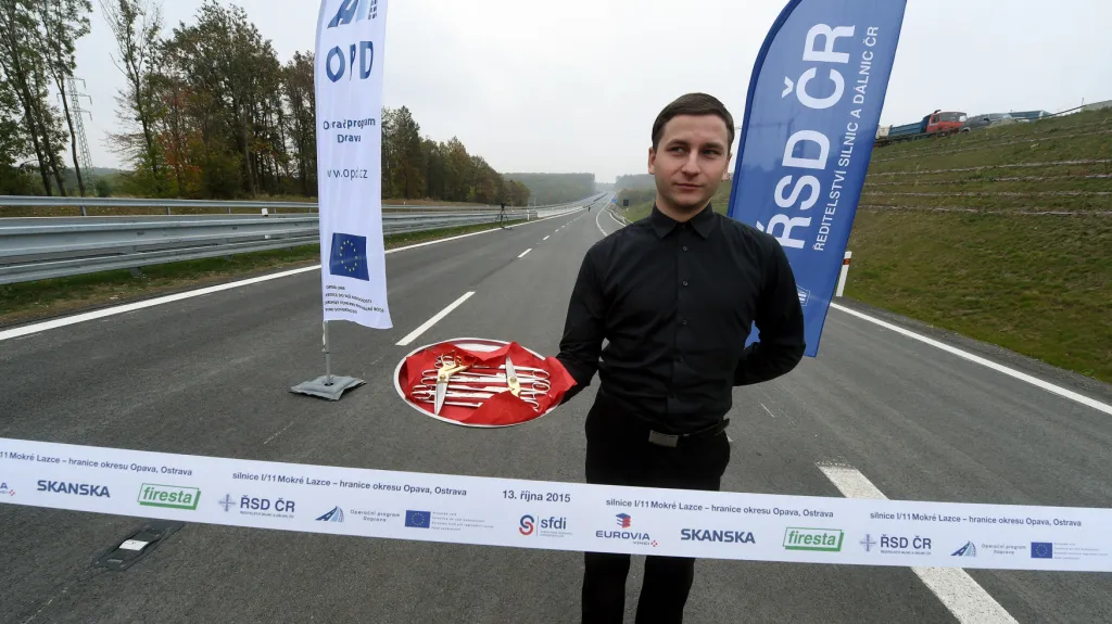 Otevření nového úseku silnice 1/11 mezi Ostravou a Opavou