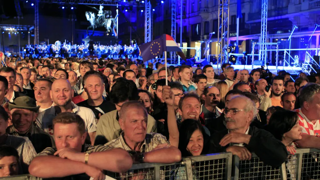 Chorvaté slaví vstup své země do EU