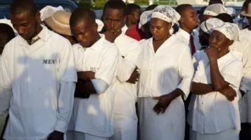 Uctění památky obětí zemětřesení na Haiti