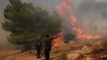Řecko zachvátily požáry