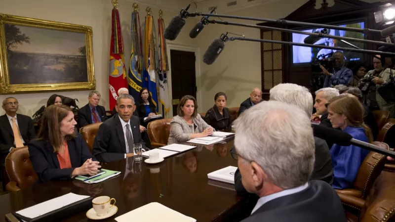 Prezident Obama na zasedání bezpečnostního výboru