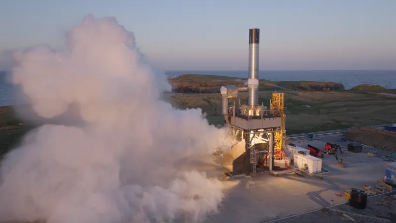 Test rakety společnosti RFA