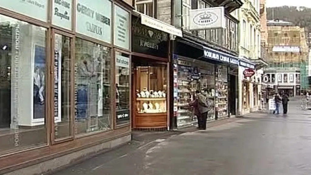 Obchodní třída v Karlových Varech