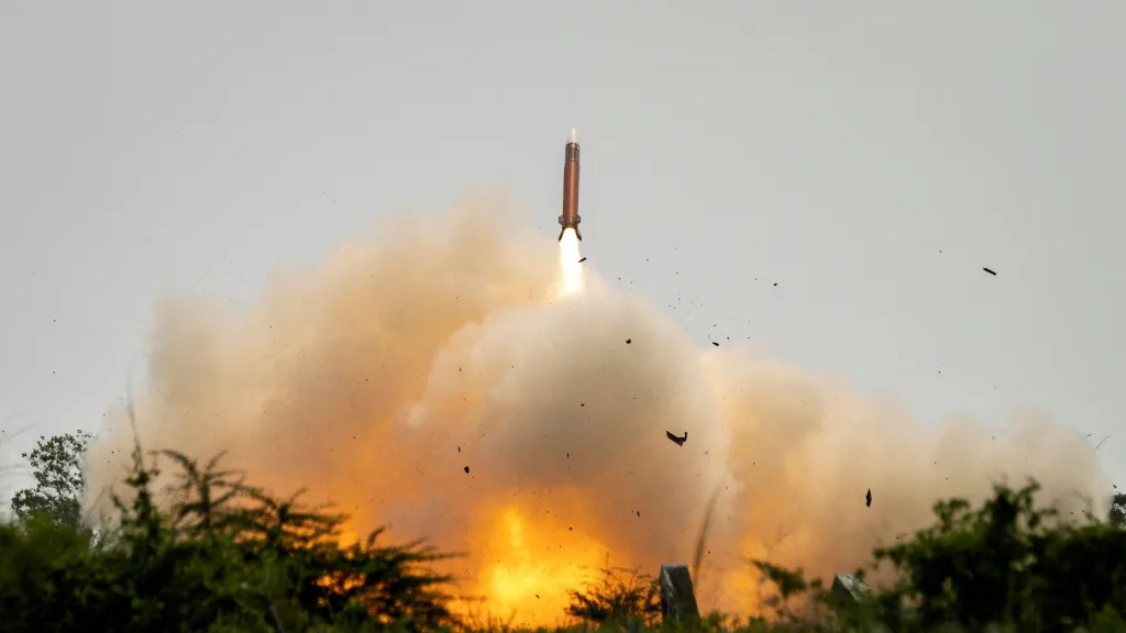 Zkouška rakety v rámci systému Patriot