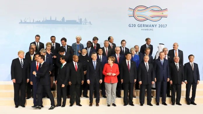 Účastníci hamburského summitu G20