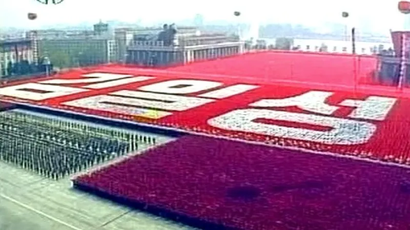 Slavnostní přehlídka v KLDR