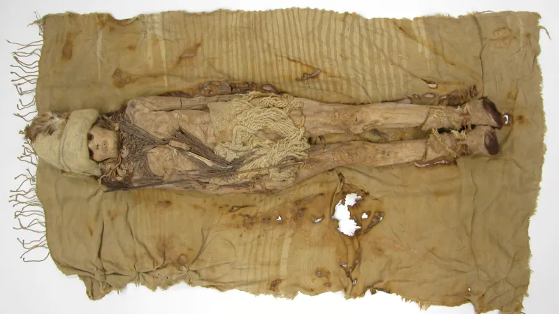 Mumie, na níž byl nalezen nejstarší kefír