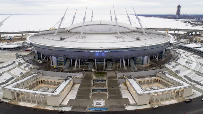 Fotbalový stadion v Petrohradu