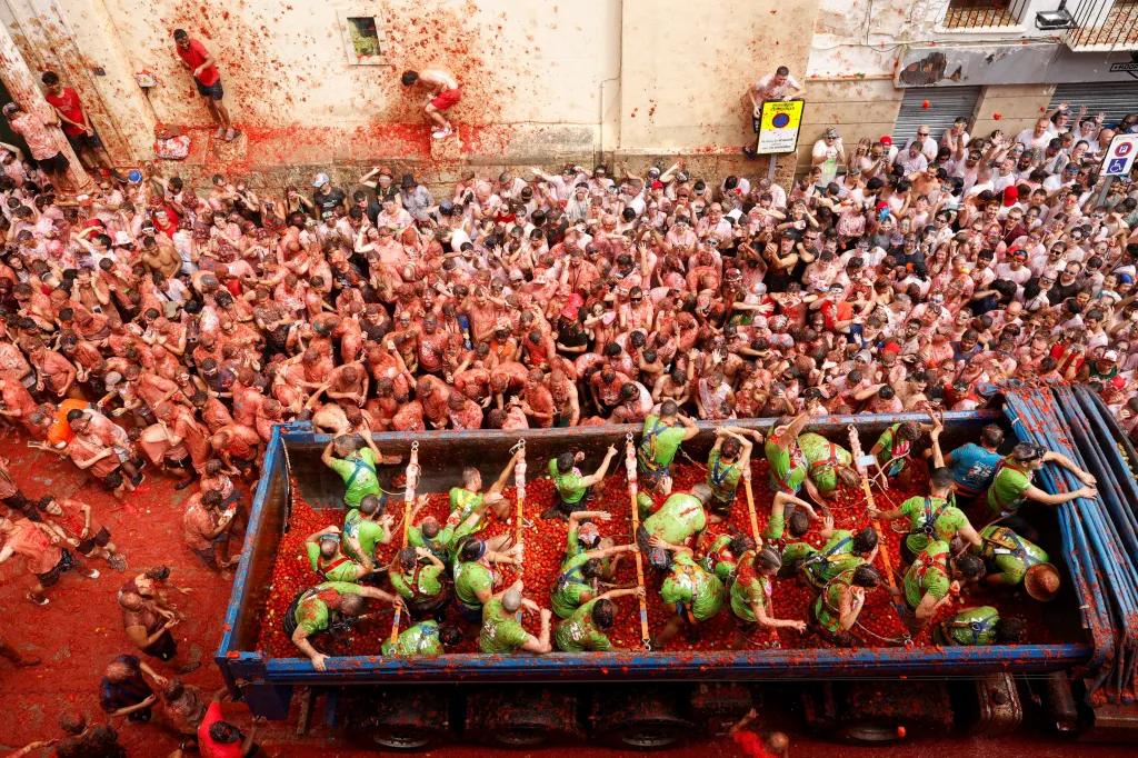 Španělský festival Tomatina