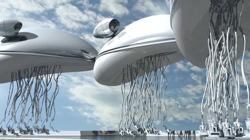 Mitchell Joachim (Terreform ONE) / nárazníkový balon-bus