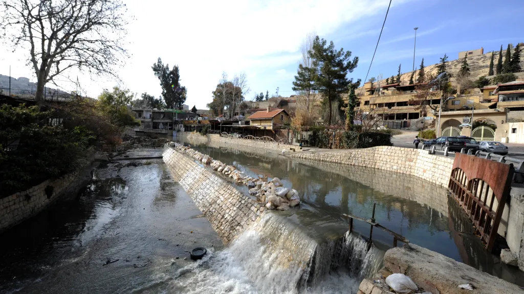 Syrská řeka Barada
