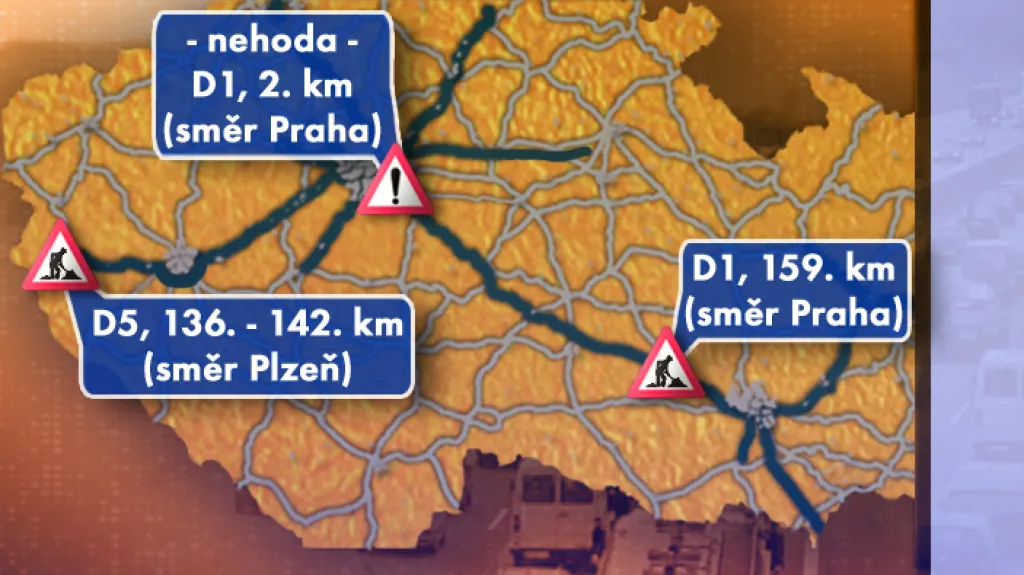 Dopravní situace v úterý 15. 7. 2008