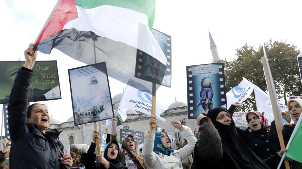 Protesty proti Izraeli v Turecku