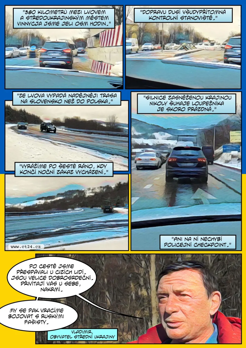 Ukrajinci prchají před válkou