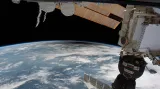 Stín na Zemi při pohledu z ISS