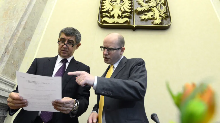 Andrej Babiš a Bohuslav Sobotka