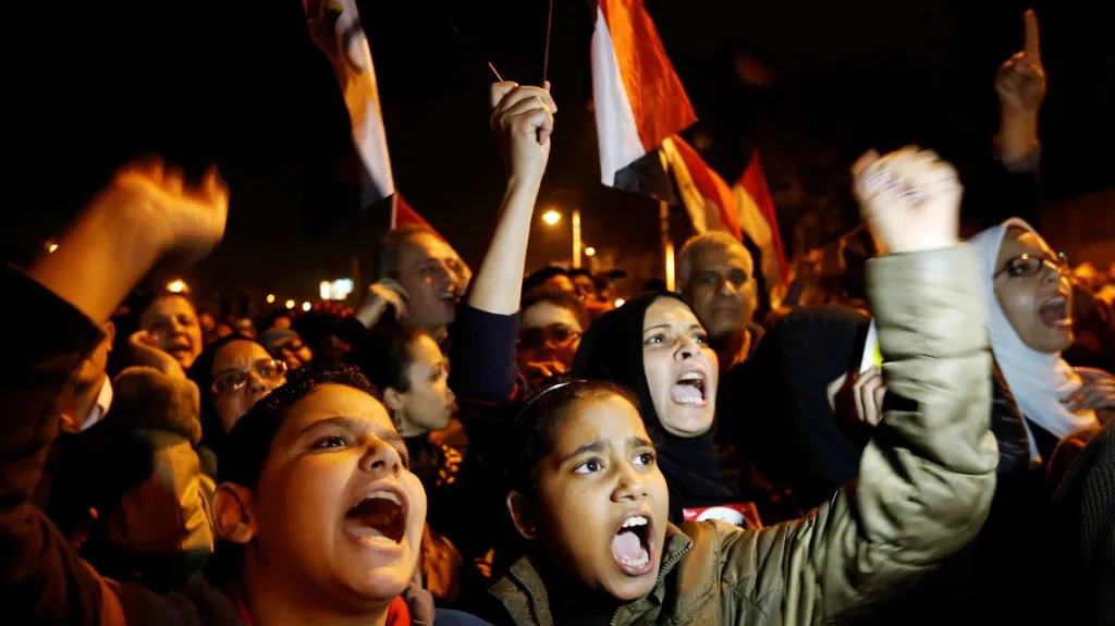 Masové protesty v Egyptě