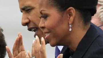 Barack Obama s chotí Michelle na návštěvě Irska