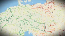 Ilustrační grafika - Anomálie a extrémy v průměrném ročním průtoku řek