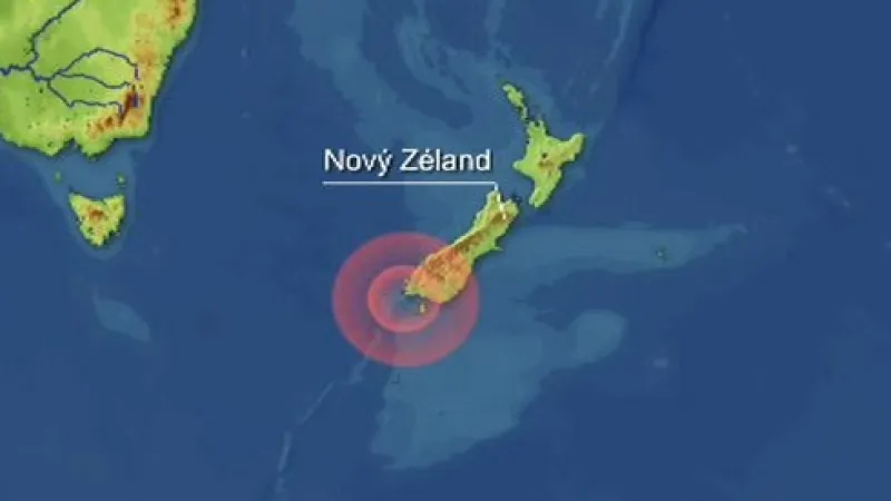 Zemětřesení u Nového Zélandu