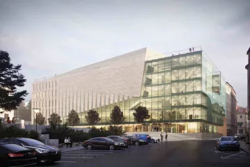 Kontrast. Brněnský koncertní sál propojí křehkost skla se syrovostí kamene