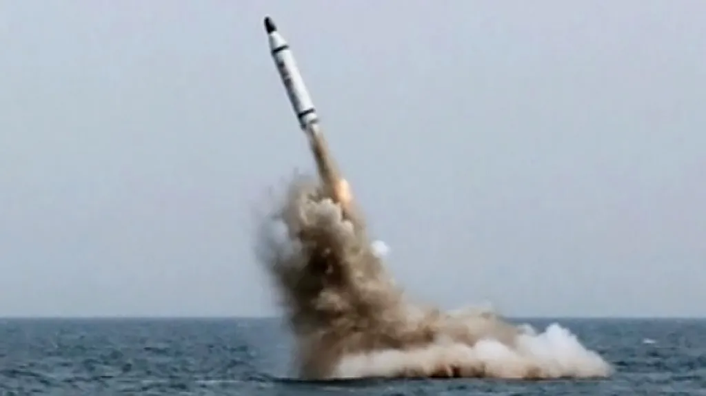 Test severokorejské rakety typu SLBM
