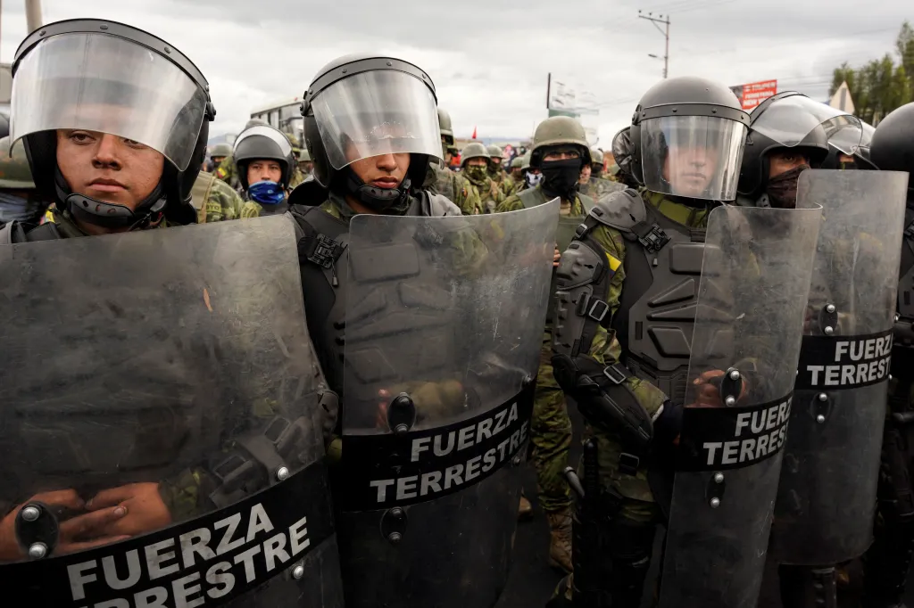 Protivládní demonstrace v Ekvádoru