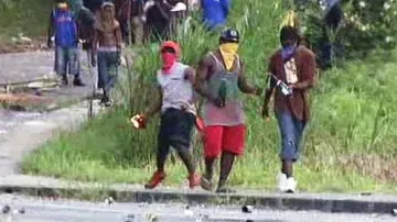 Demonstrace na Guadeloupe