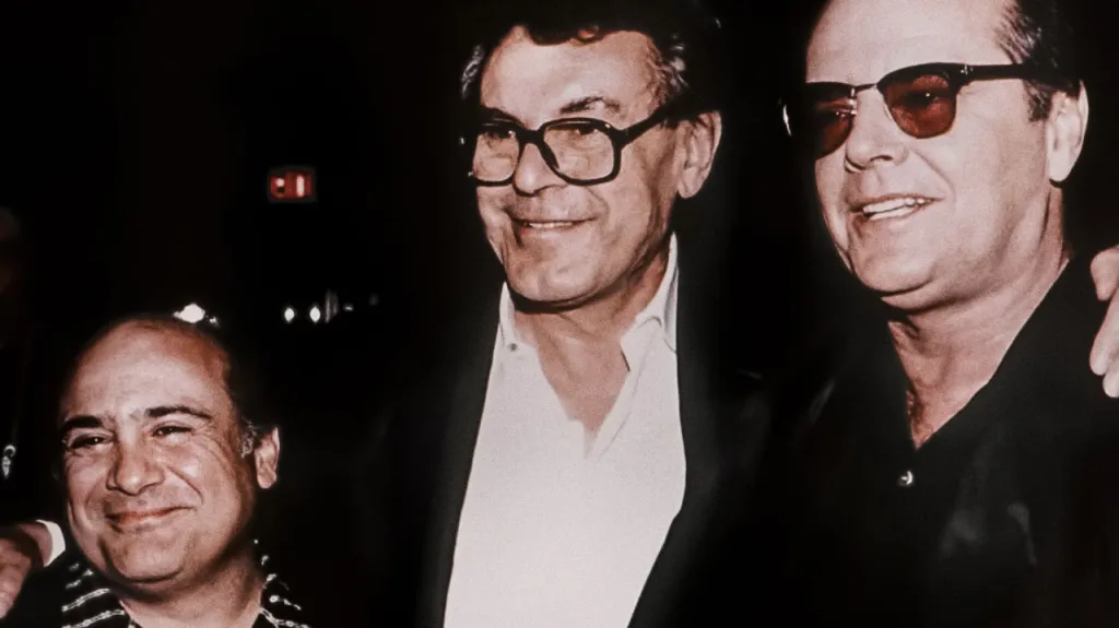 Danny DeVito, Miloš Forman a Jack Nicholson