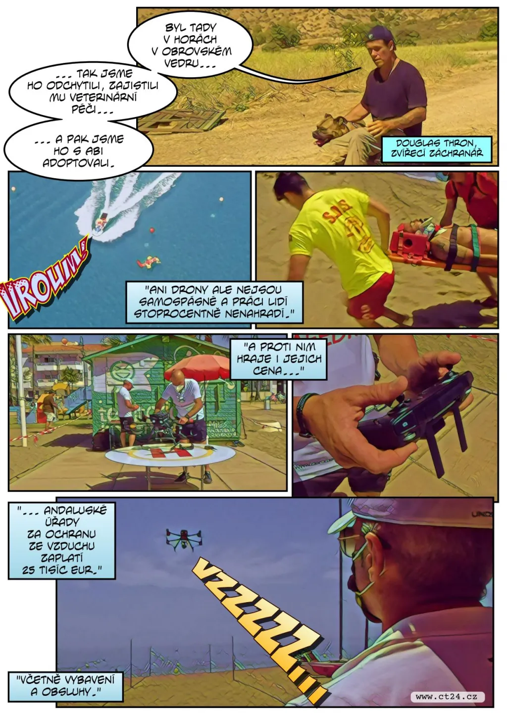 Drony pomáhají se záchranou