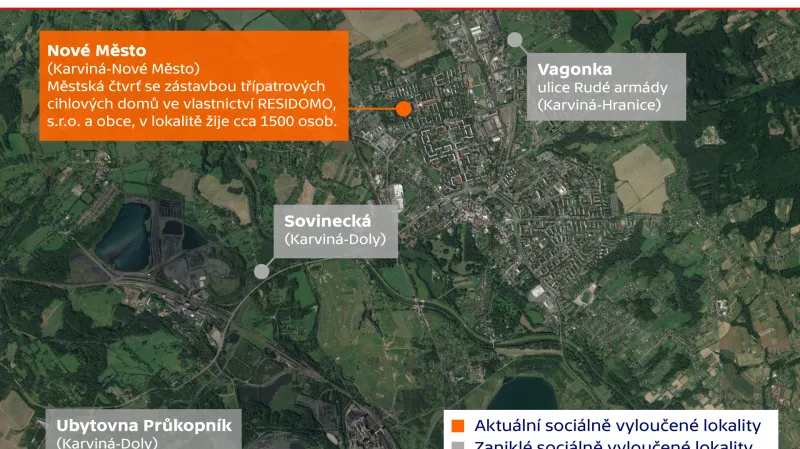 Vyloučené lokality v Karviné