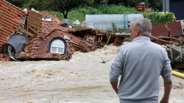 Slovinsko postihly záplavy