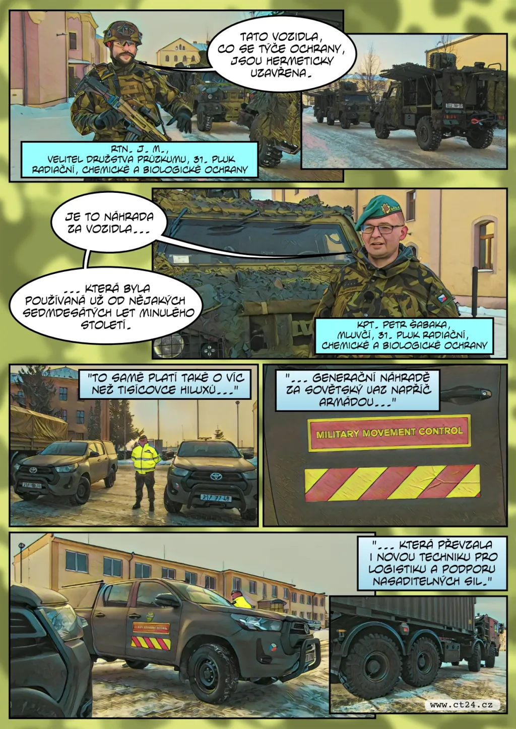 Česká armáda nahrazuje staré stroje