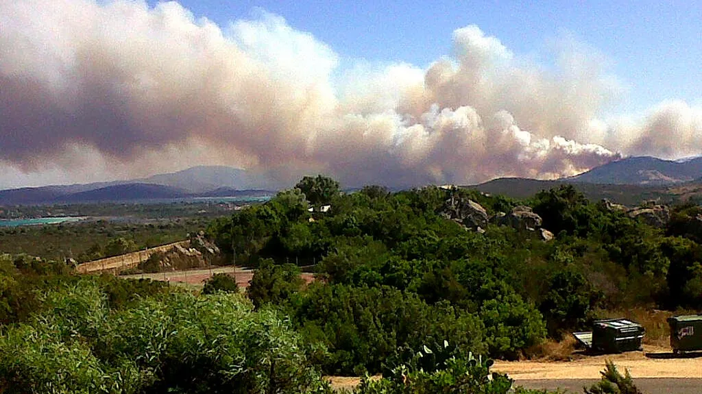 Požár na Sardinii