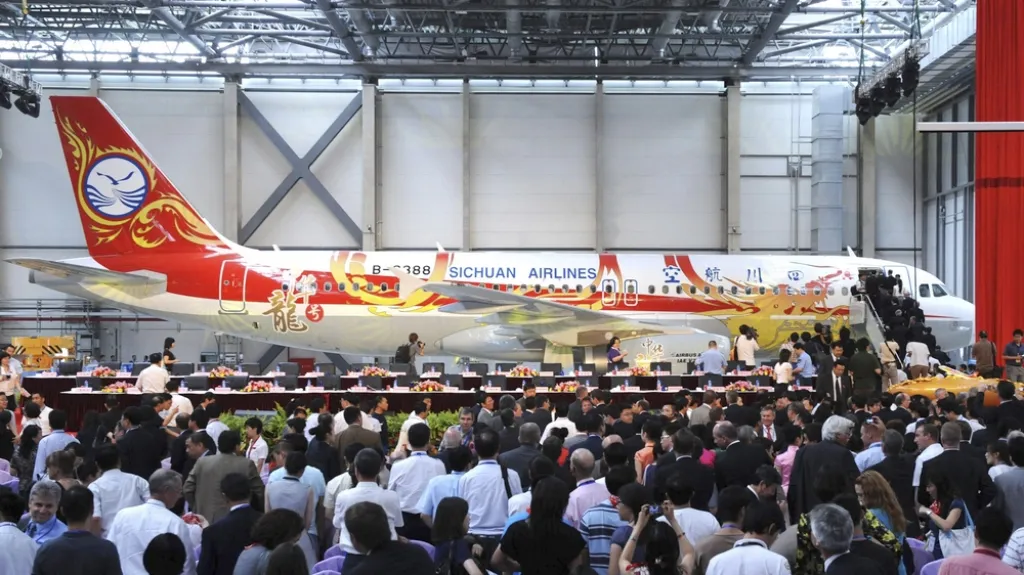 První Airbus vyrobený v Číně
