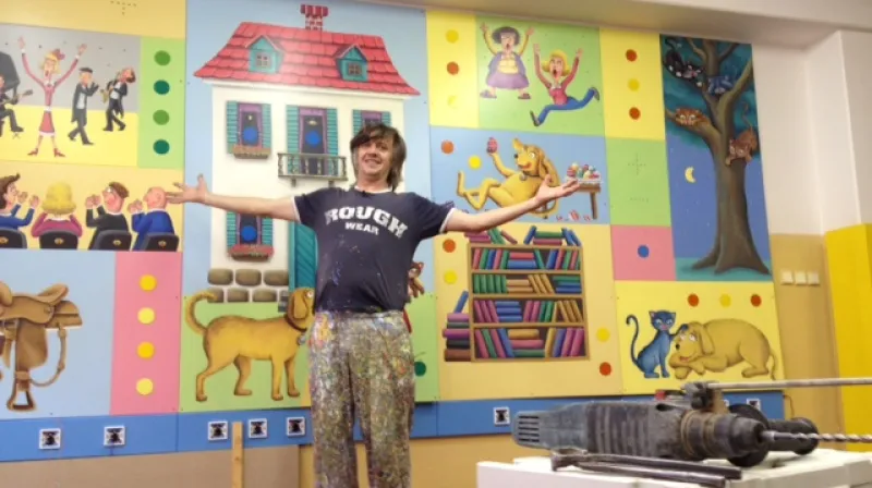 15. listopadu jsem točil pana Škrdlíka a jeho obraz pro autistické děti