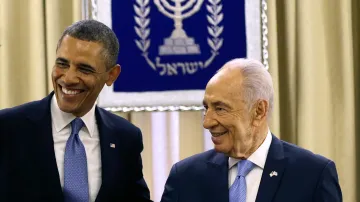 Barack Obama a Šimon Peres