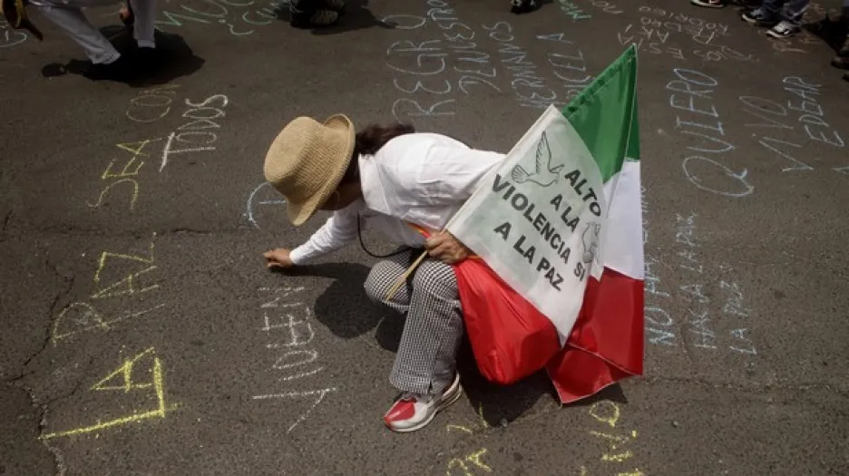 Mírové protesty v Mexico City