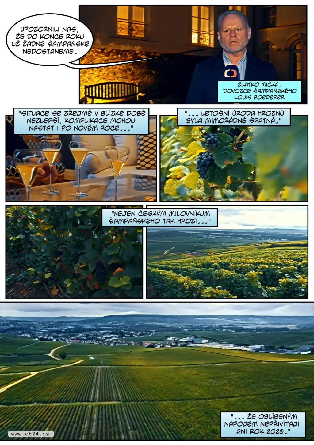 Svět trápí nedostatek šampaňského