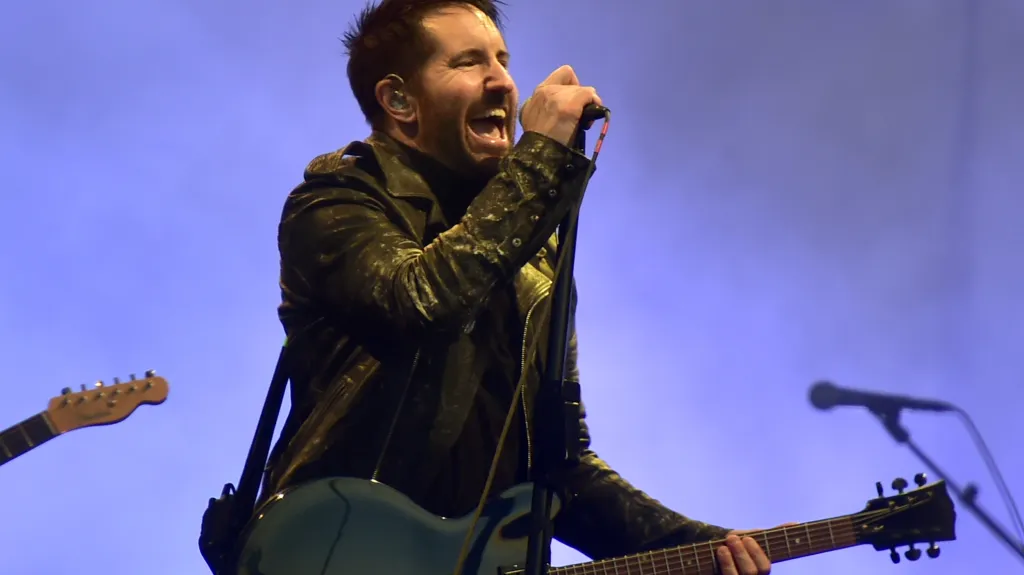 Jednou z největších hvězd festivalu byla kapela Nine Inch Nails s frontmanem Trentem Reznorem