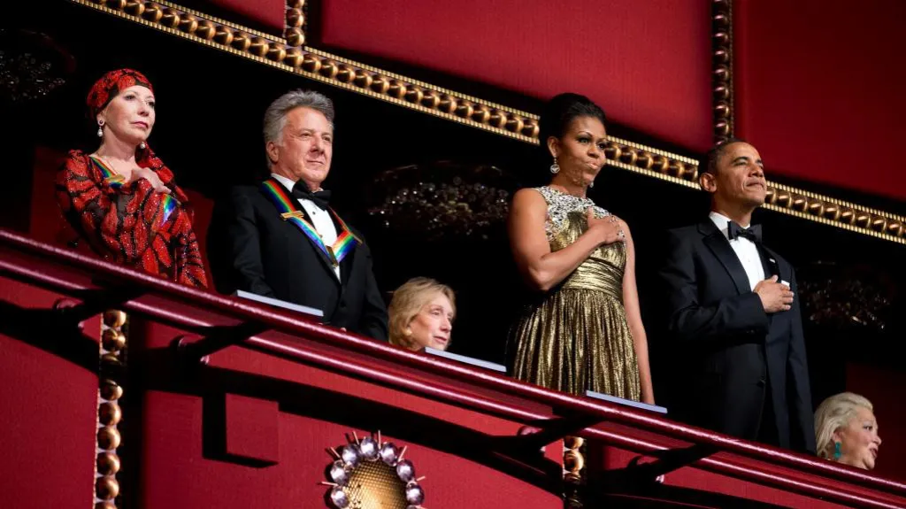 Natalie Makarová, Dustin Hoffman, Michelle a Barack Obamovi