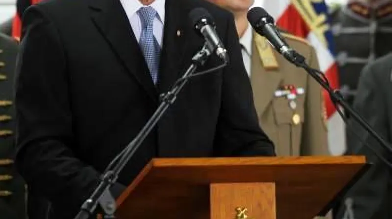 Nový maďarský prezident Pál Schmitt při inaugurační řeči