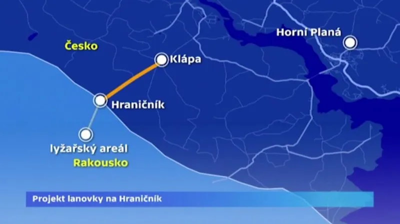 Projekt lanovky Hraničník