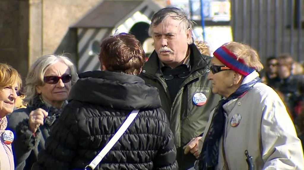 Podporovatelé prezidenta Zemana