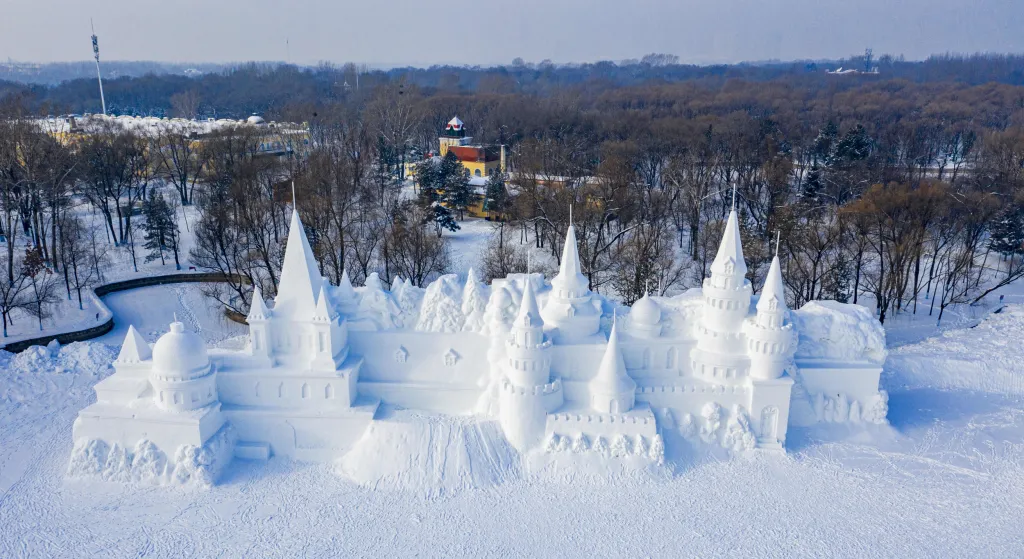 Festival ledu v čínském městě Charbin