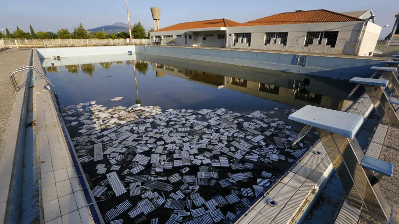 Chátrající sportoviště aténské olympiády