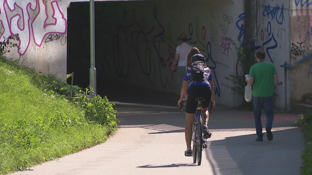 Podjezd v Heršpické ulici v Brně