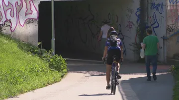 Podjezd v Heršpické ulici v Brně